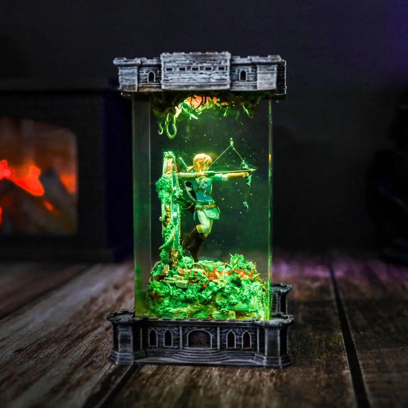 Link Archer Amiibo Epoxy Resin Lamp