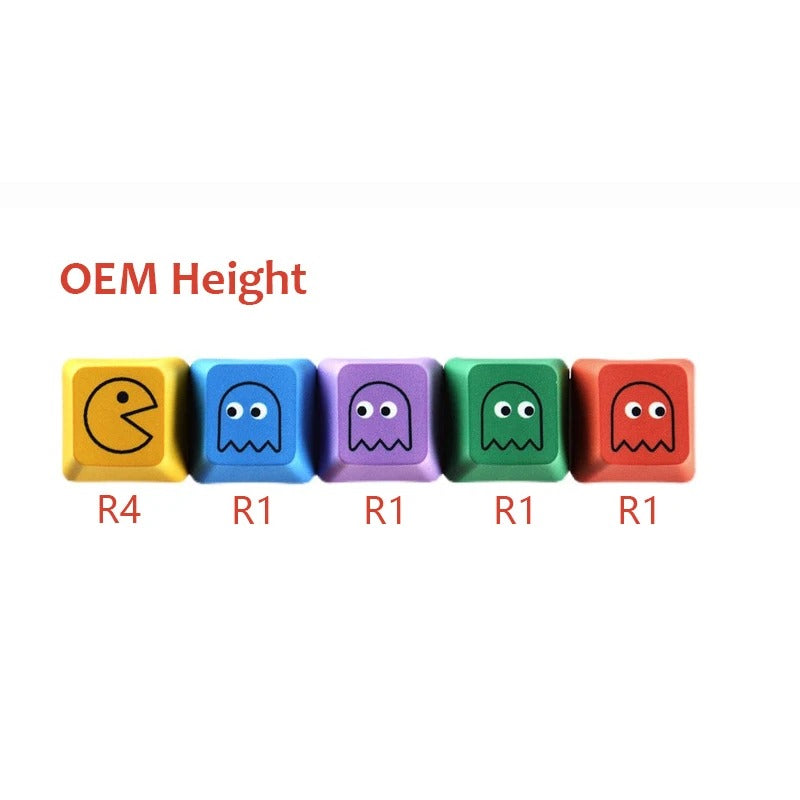 5pcs PacMan Keycaps