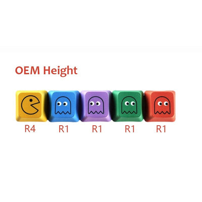 5pcs PacMan Keycaps