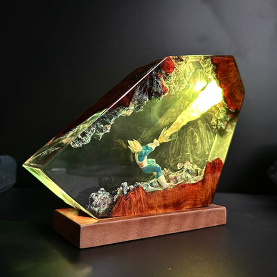 Ve.get.a Super Sa.iyan Resin Lamp