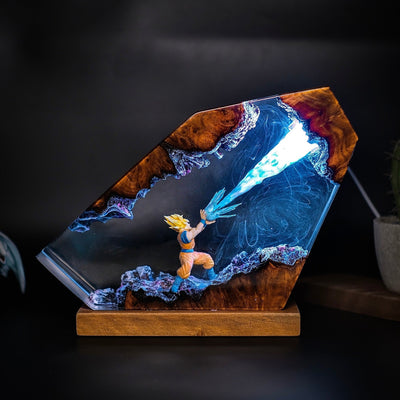 Songoku Super Saiyan Resin Lamp
