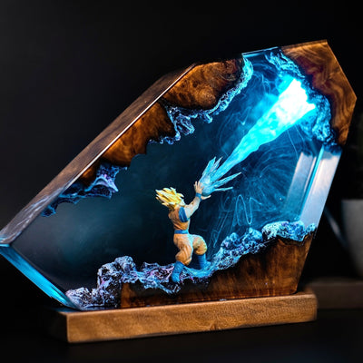 Songoku Super Saiyan Resin Lamp