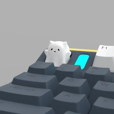 Cute Animal Keycaps Ghost Cat