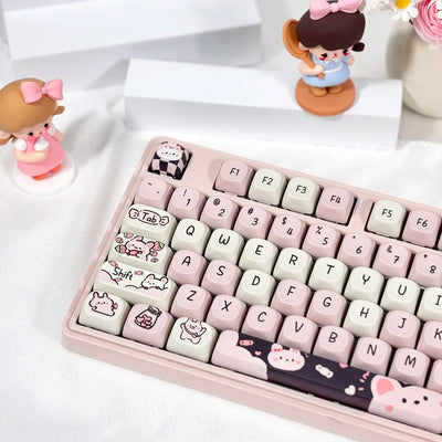 95Keys Dessert Cat Theme Keycaps