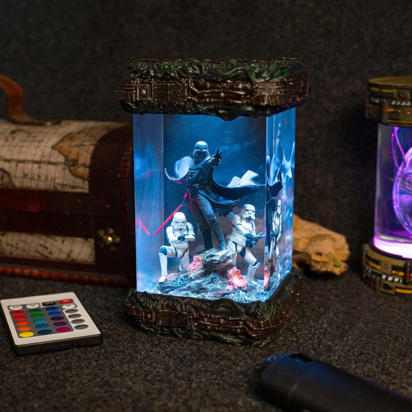 Darth Va.der Diorama Lamp Star war.s resin lamp