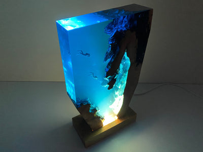 Diver's Resin Night Light