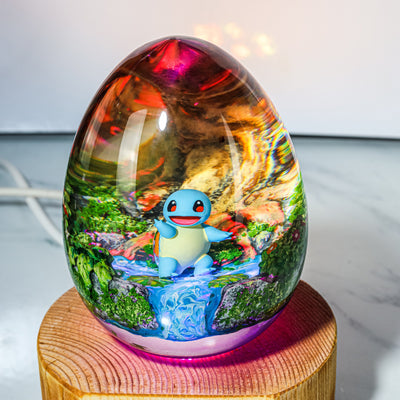 Resin Wood Eggs Squirtle