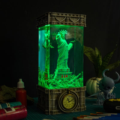 The Statue of Liberty Under The Sea Handmade Resin Lamp