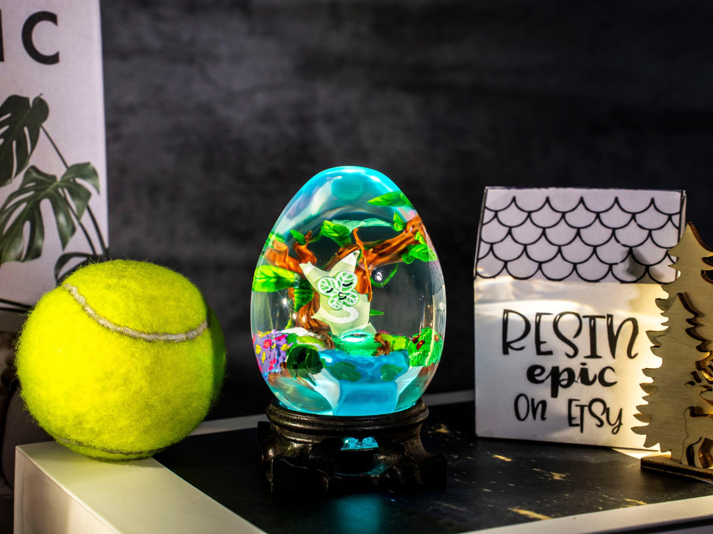 Custom KO.ROK Resin Lamp Egg