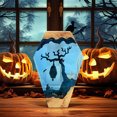 Vampire Halloween Resin Lamp