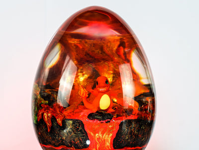 Resin Wood Eggs Charm.eleon