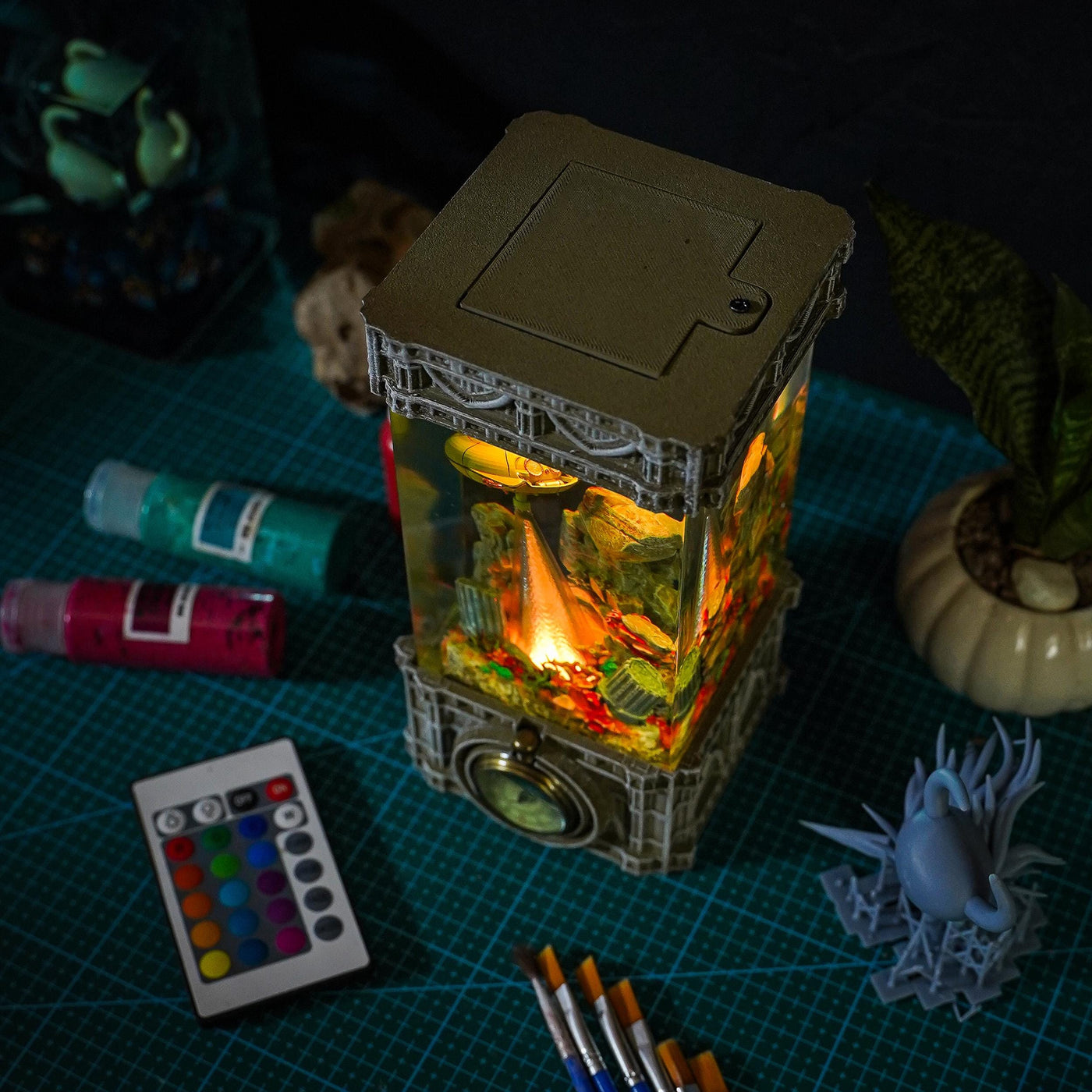 The Atlantis City Resin Lamp