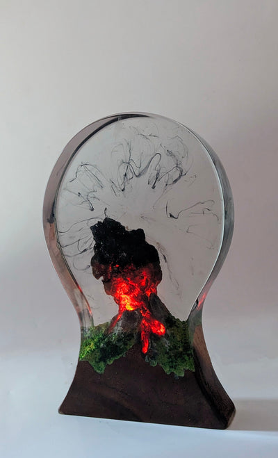 Resin Headphone Stand Volcano