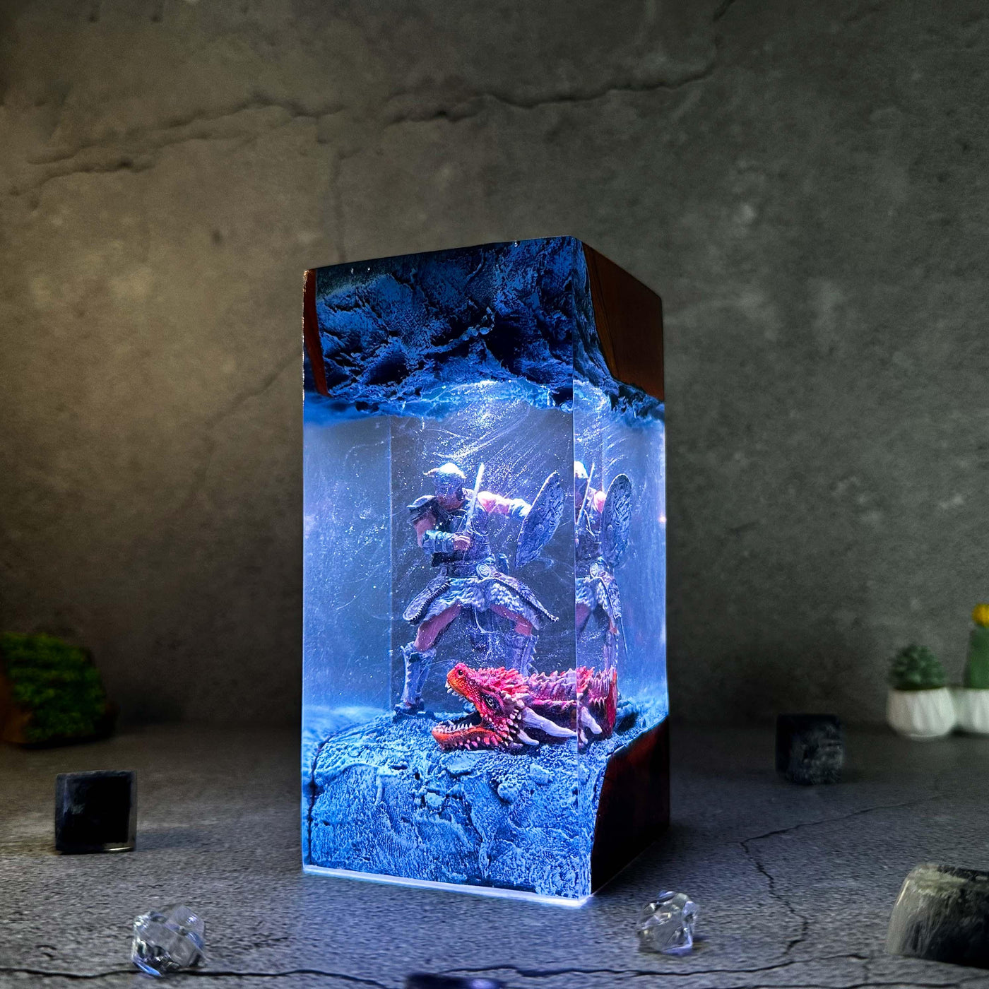 Dragon Born Resin Lamp 2