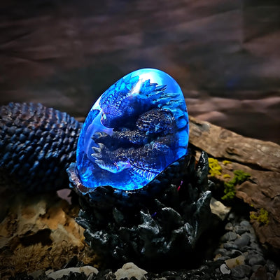 Baby G.o.d.zill.a In the Egg Resin Lamp