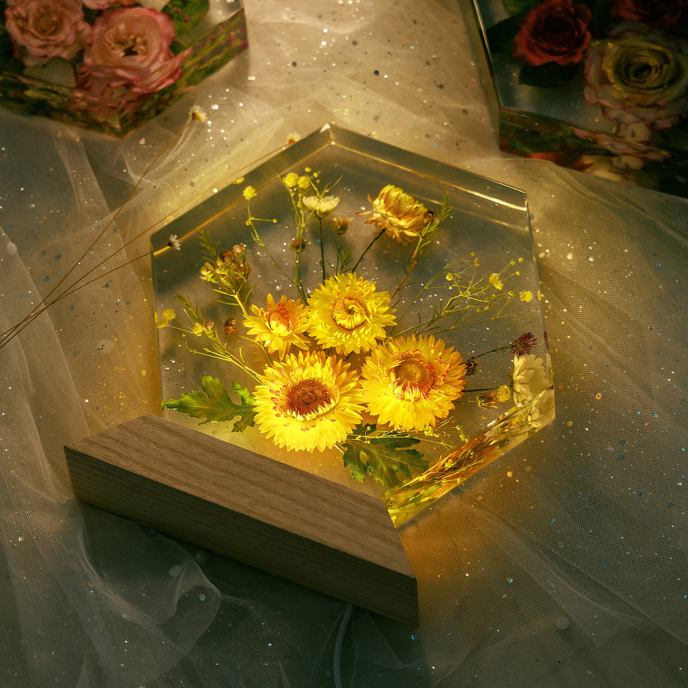 Resin Lamp Dried Flower