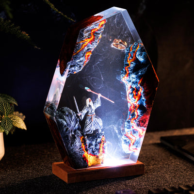 Lord King Resin Lamp