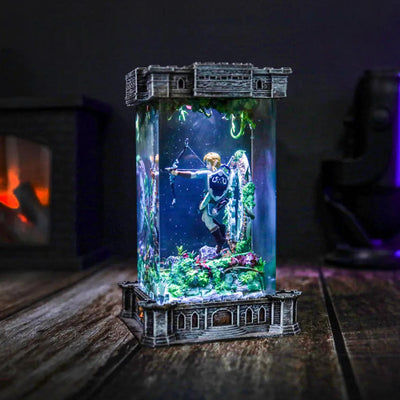 Link Archer Amiibo Epoxy Resin Lamp