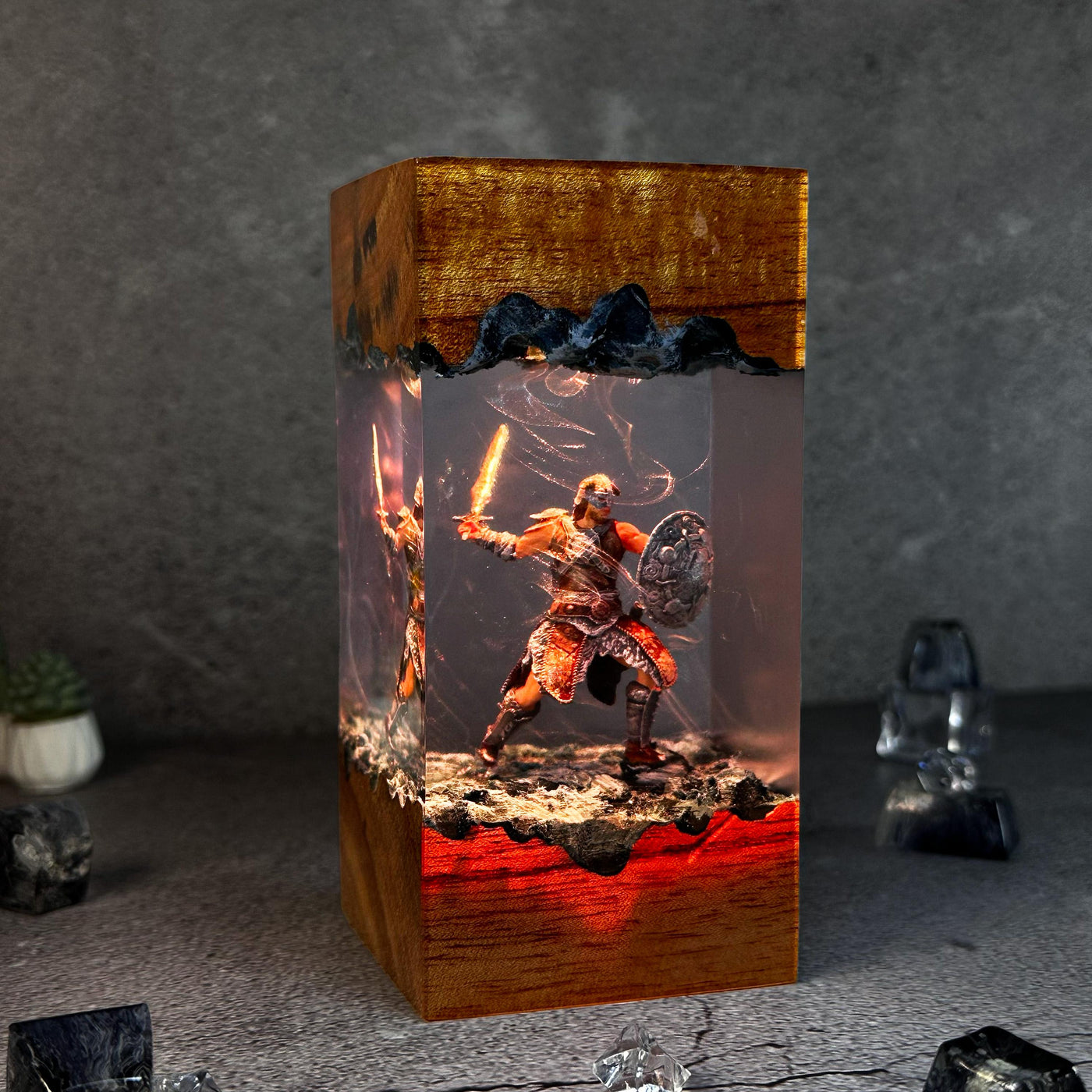 Dragon Born Resin Lamp