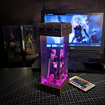 Character 2.A in game N.i.e.r resin lamp