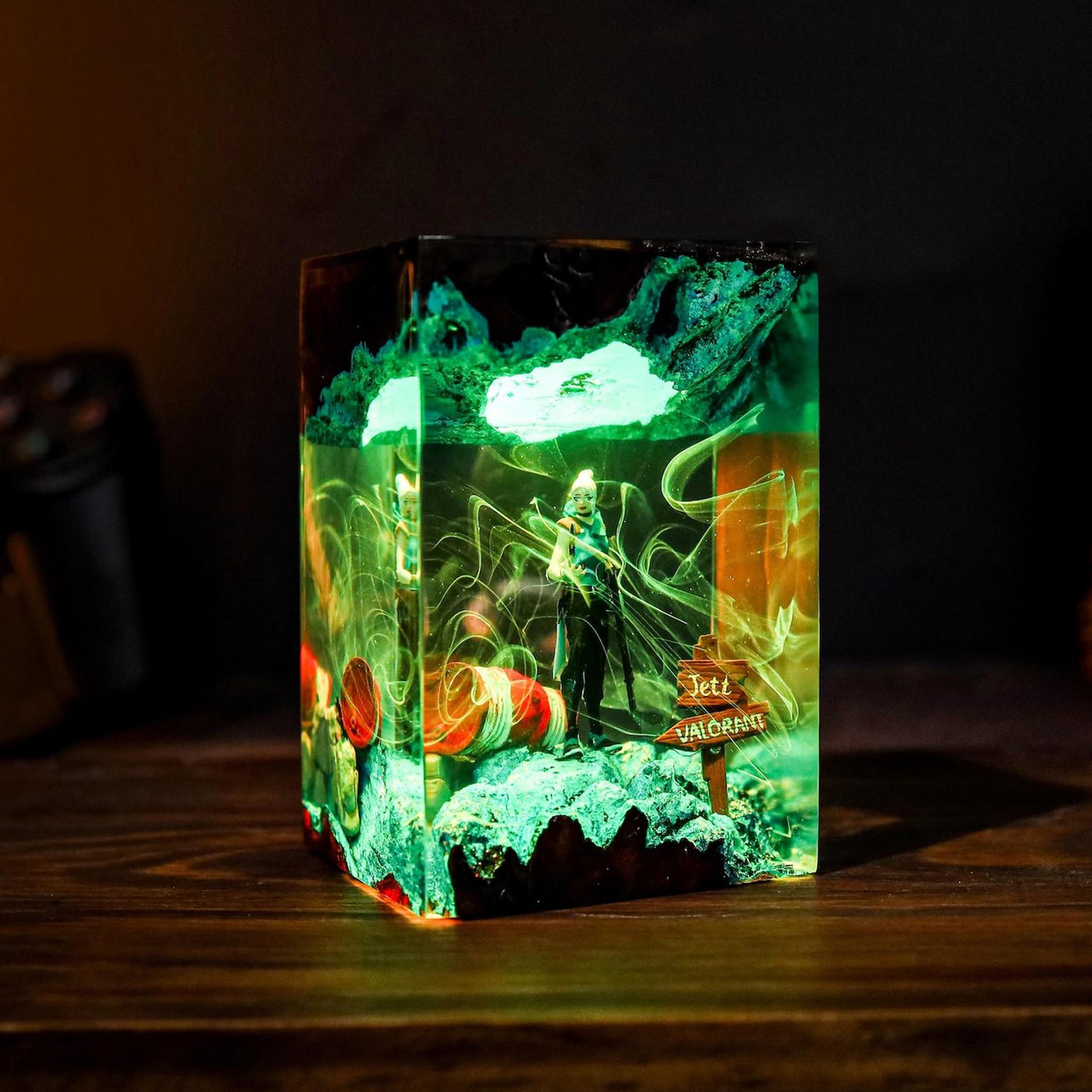 Valorant Jett custom resin lamp