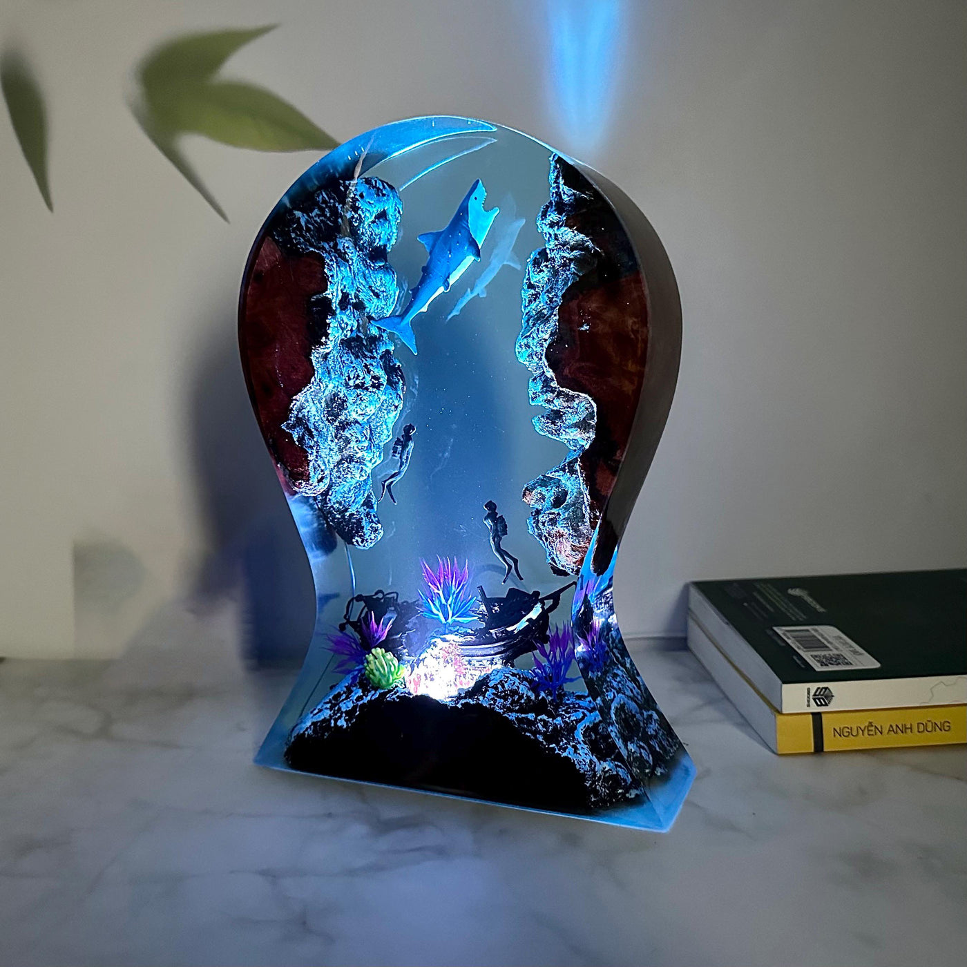 Handmade Headphone Shark Night light