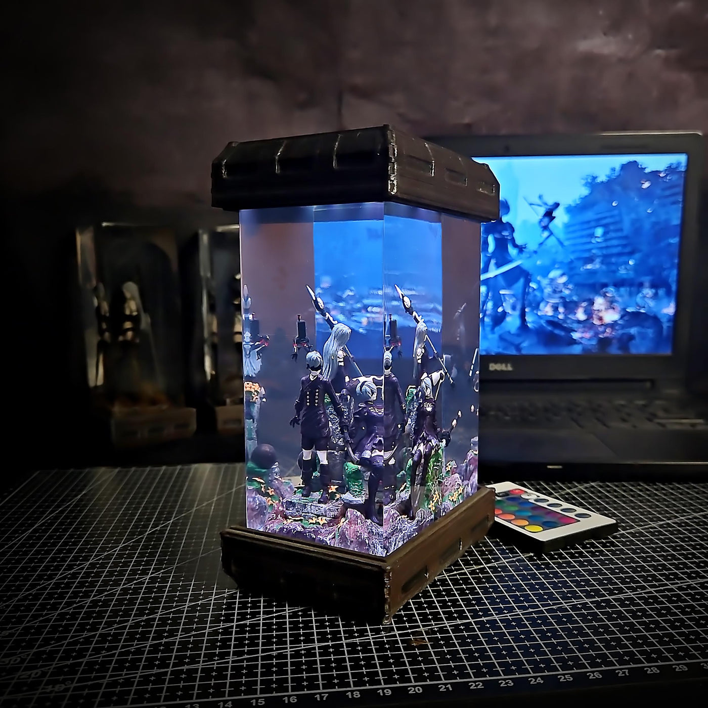 Character game artisan resin lamp