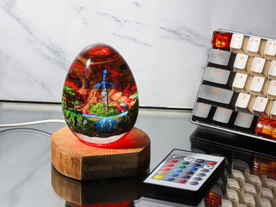 Sword Egg Epoxy Lamp