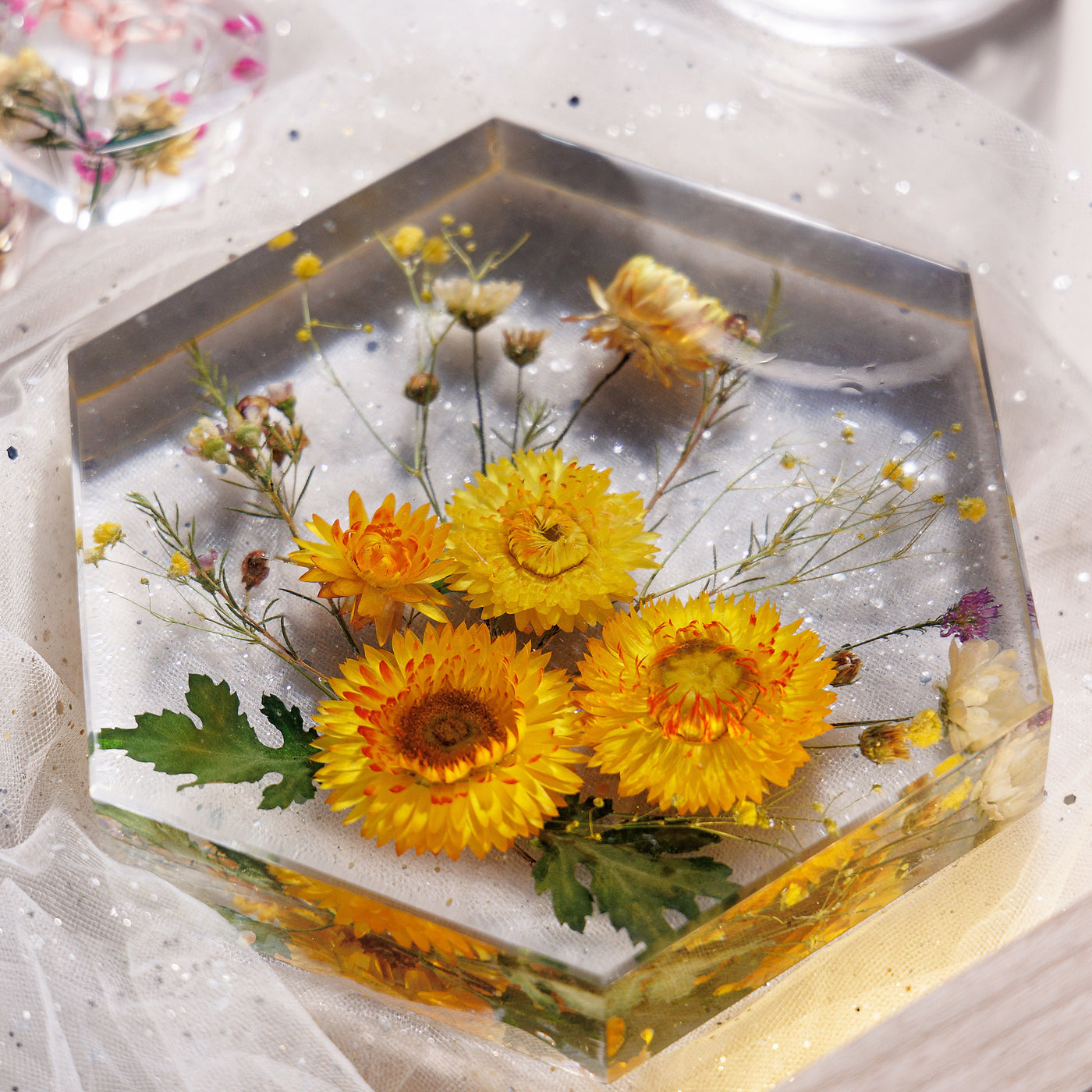 Resin Lamp Dried Flower