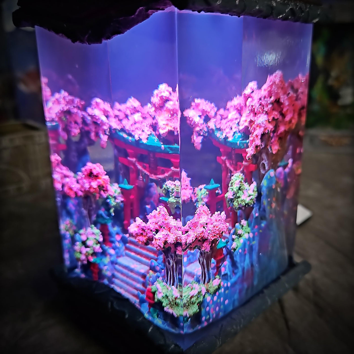 Torii Gate Sakura Resin Lamp