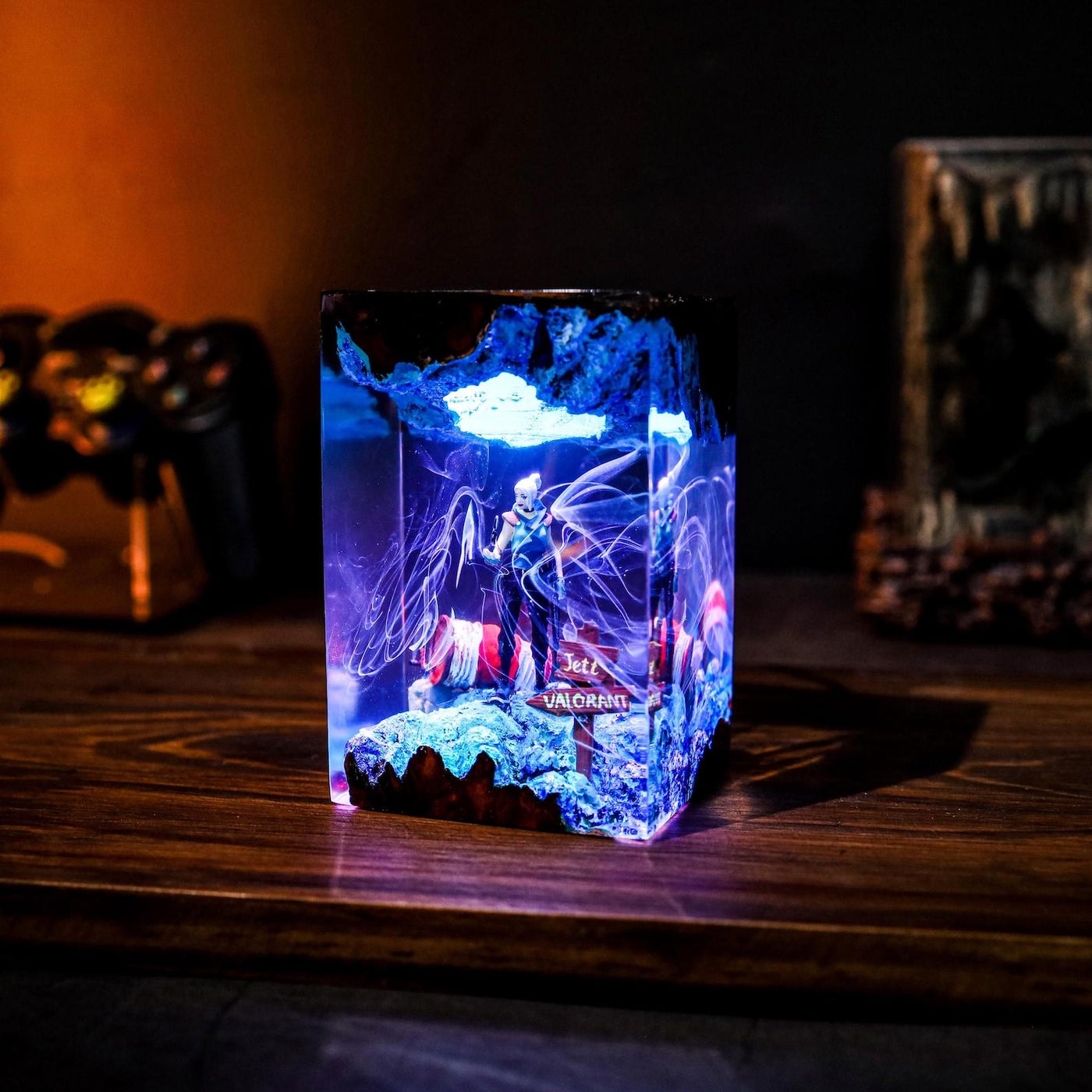 Valorant Jett custom resin lamp