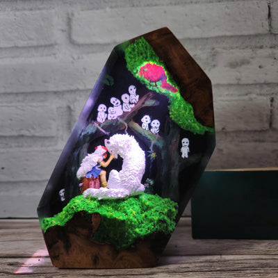 Princess Mononoke Resin Lamp