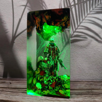 Dark Fantasy Warrior Resin Lamp