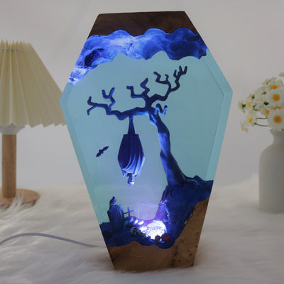 Vampire Halloween Resin Lamp