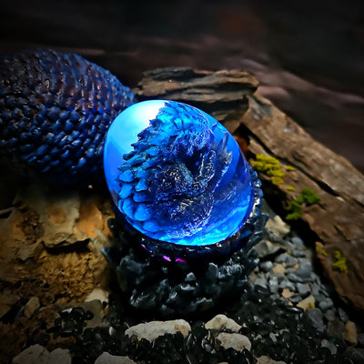 Baby G.o.d.zill.a In the Egg Resin Lamp