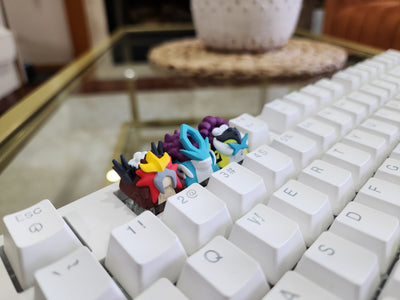 Pokemon Legendary Entei, Suicune, Raikou Keycaps