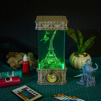 The secret Eiffel Tower artisan resin lamp