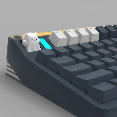 Cute Animal Keycaps Ghost Cat