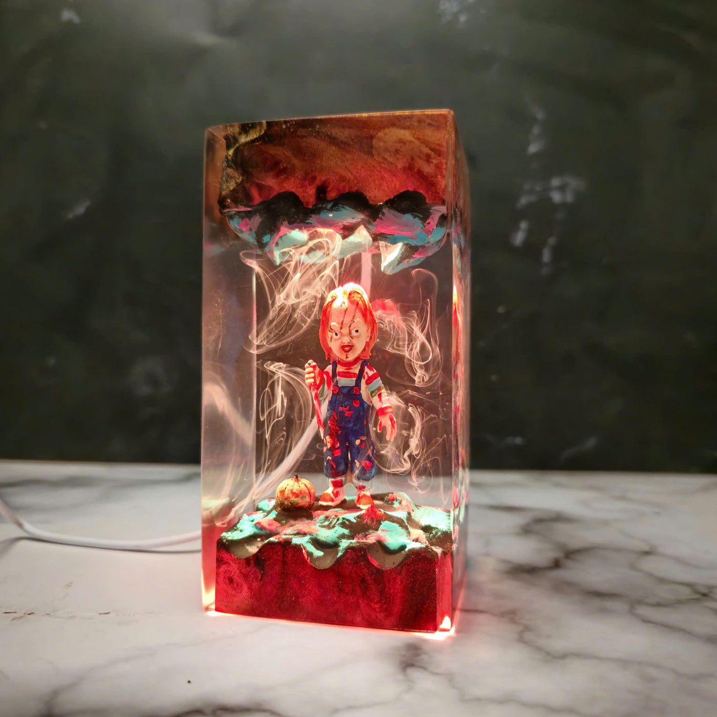 Chucky Halloween Resin Lamp