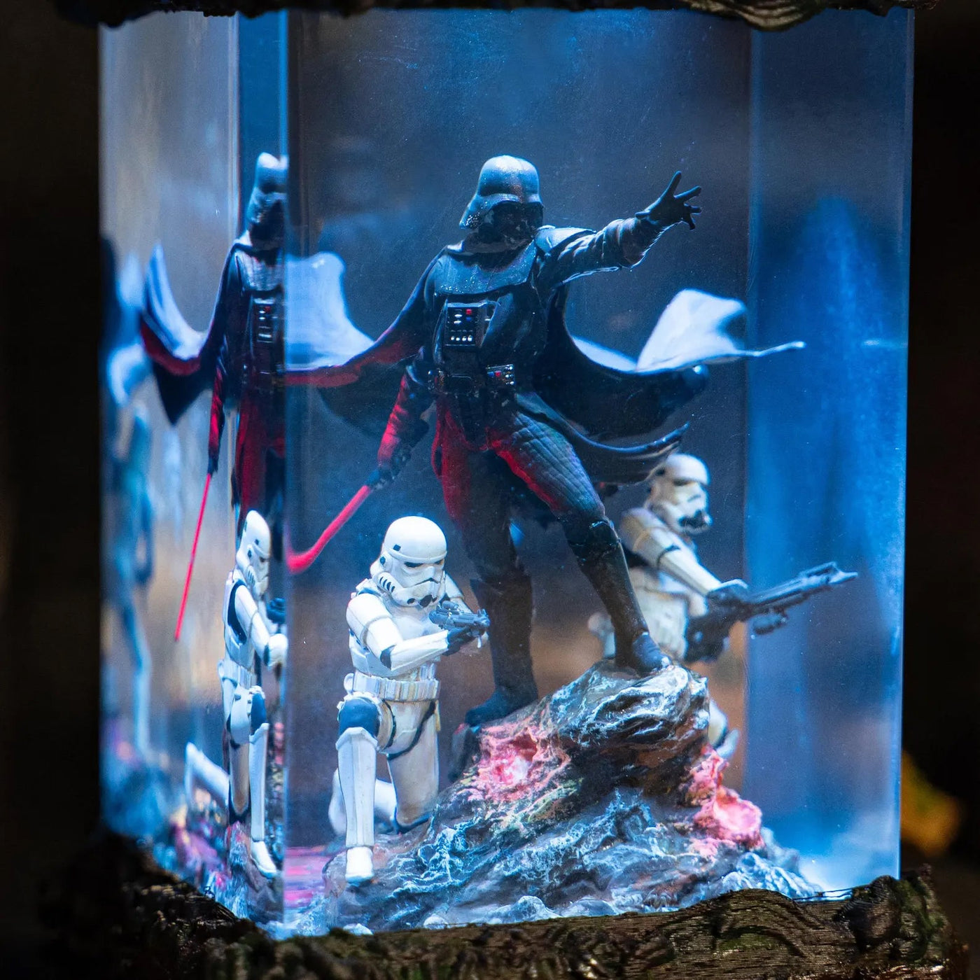 Darth Va.der Diorama Lamp Star war.s resin lamp