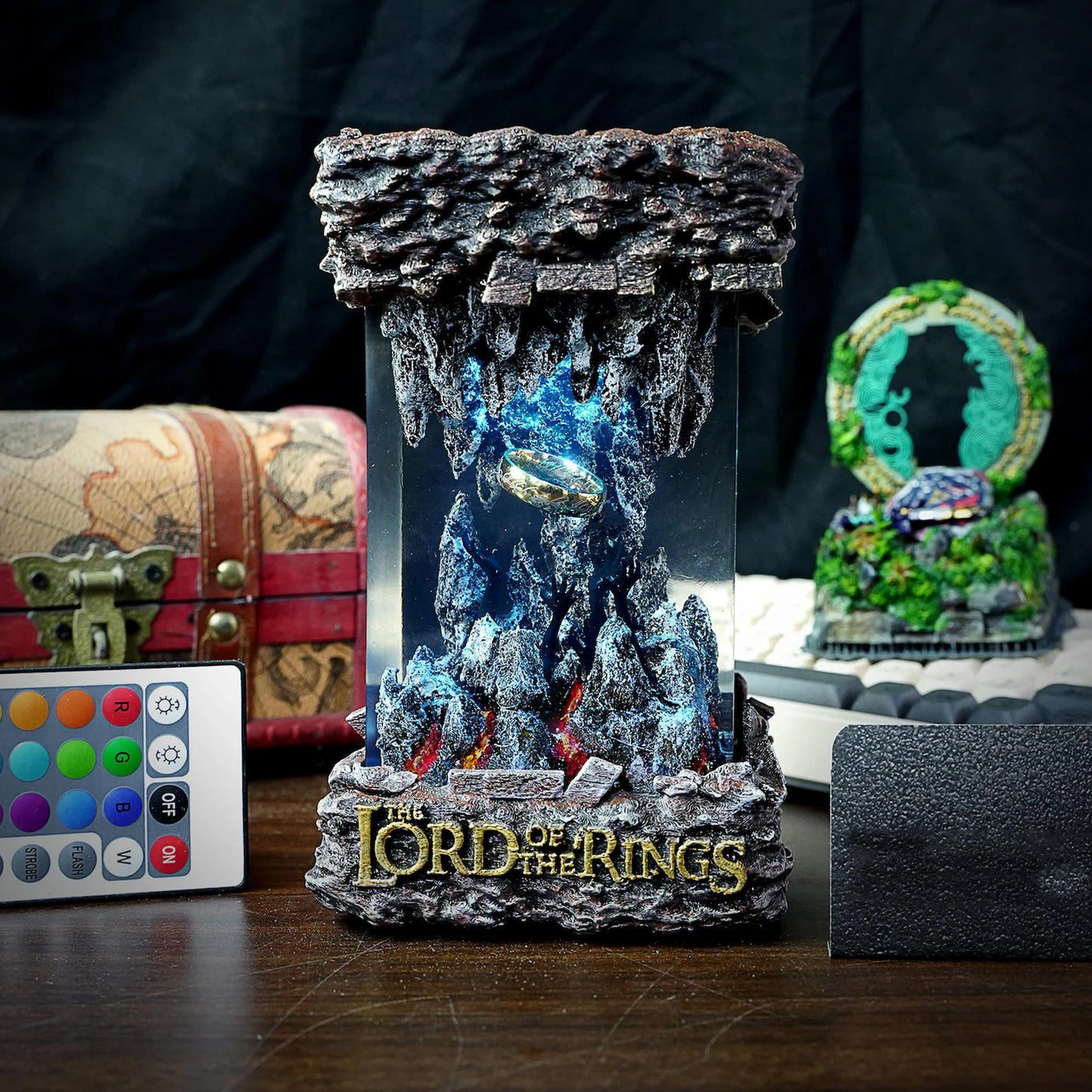 LOTR Ring Of Power Resin Lamp