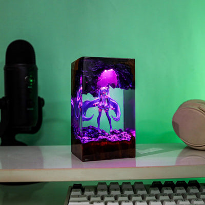 Miku resin lamp