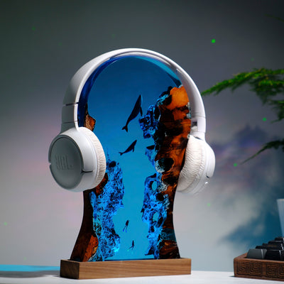 Headphone Scuba Diver Resin Lamp