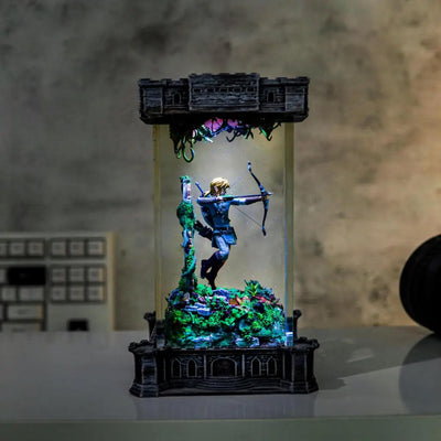 Link Archer Amiibo Epoxy Resin Lamp