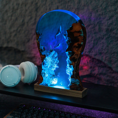 HEADPHONE STAND Resin Lamp