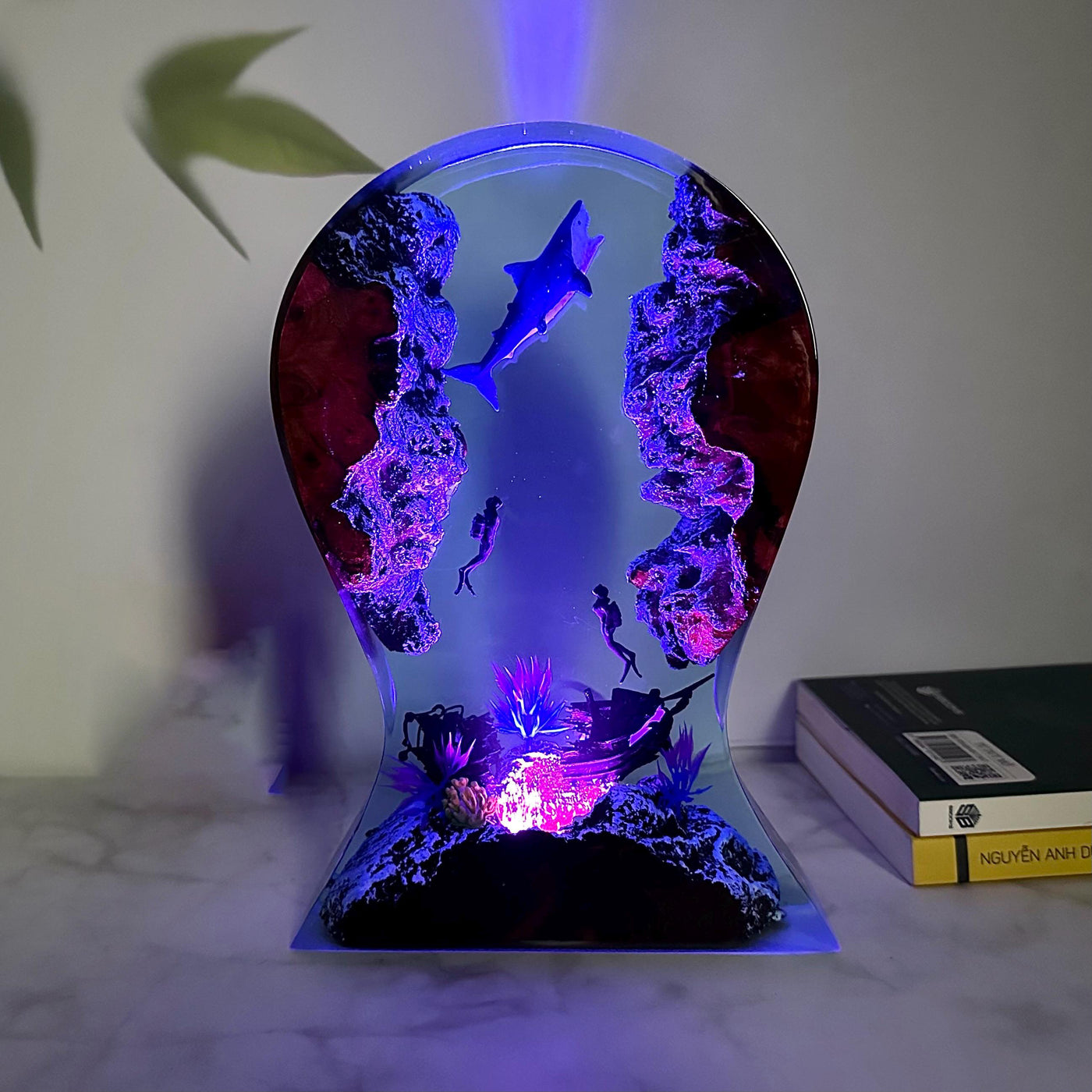 Handmade Headphone Shark Night light