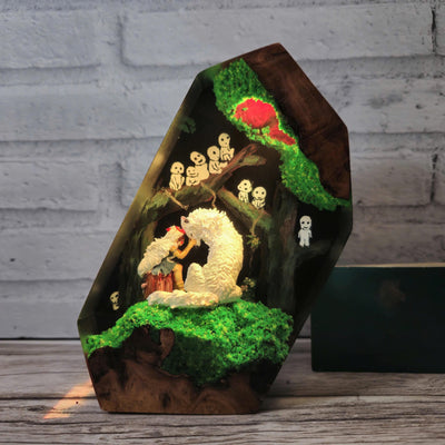 Princess Mononoke Resin Lamp
