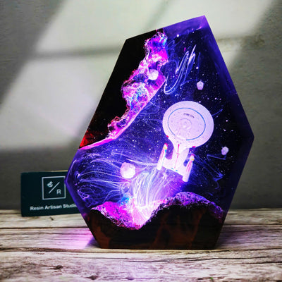 Star Trek NCC 1701 D Resin Lamp
