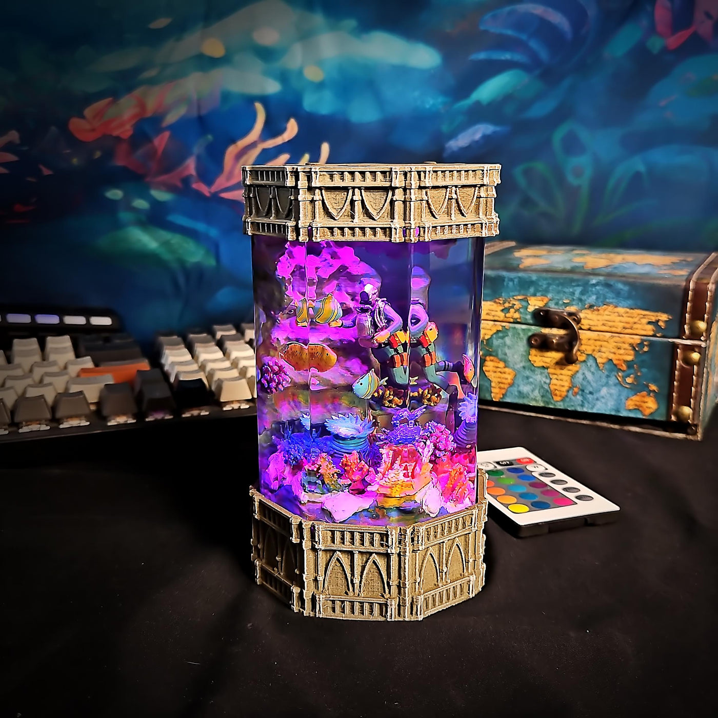 The Ocean's Beautiful artisan resin lamp