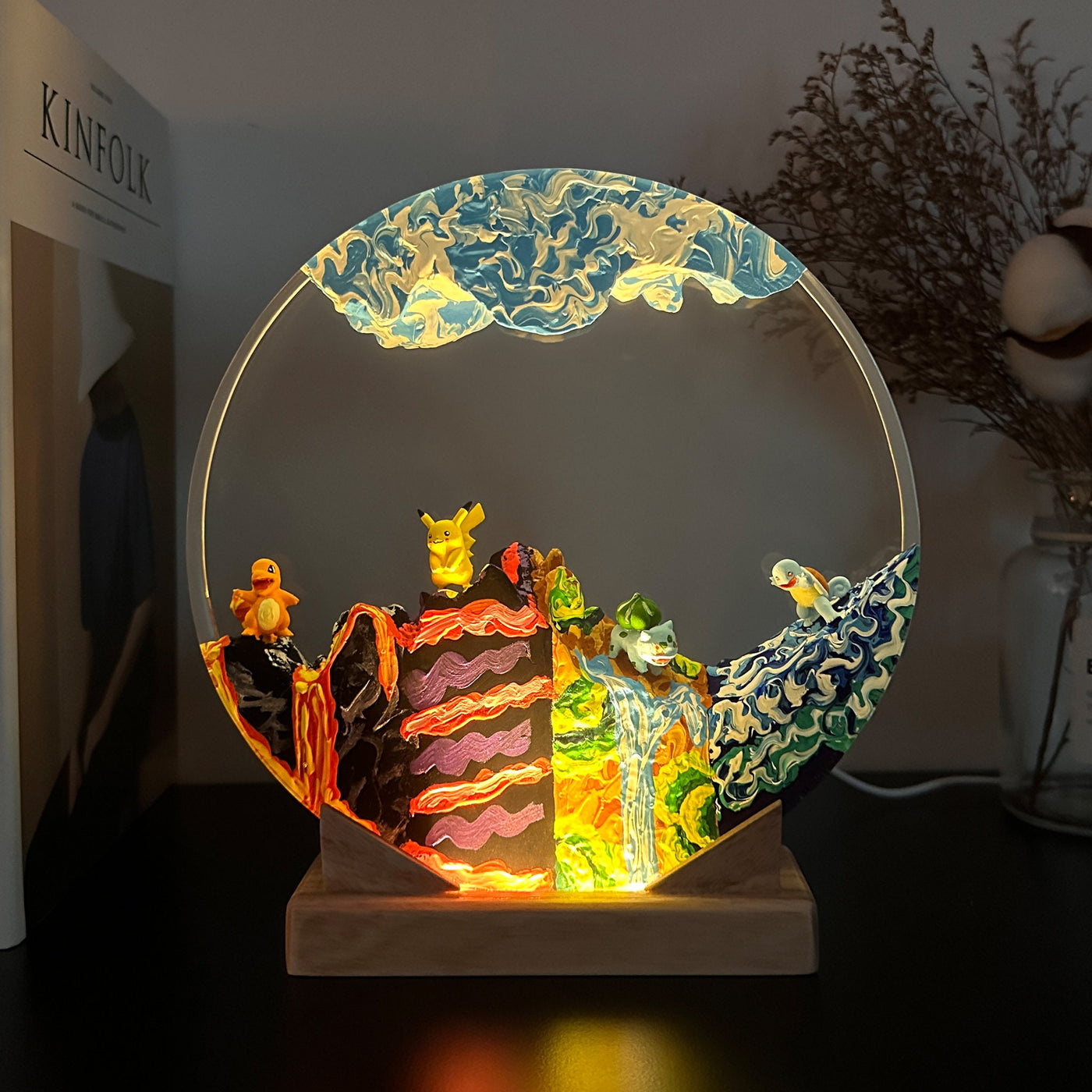 Custom Pokem.on Resin Lamp